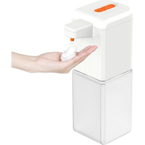 Dispenser di sapone schiumogeno wireless, dispenser automatico di sapone schiumogeno - pompa di schiuma ricaricabile tramite USB dispenser di sapone elettrico da 500 ml, controllo wireless per piano (1/5)