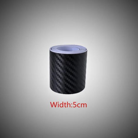 (Largeur 5 cm, 3 m) Bande adhésive de protection en fibre de carbone nano pour voiture, à coller soi-même, pour seuils de porte et rétroviseurs latéraux. Film de protection anti-rayures et imperméable (1/4)