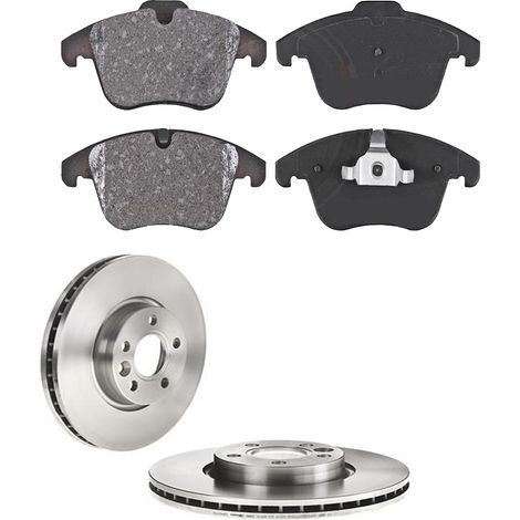 KIT FRENI ANTERIORI compatibile con VOLVO V70 III (135) - DISCHI + PASTIGLIE OEM: P 24 076 , P 24 077 / 17752 , 17753 , 17930 /SOSTITUZIONE DIRETTA/BASSA POLVERE/SILENZIOSO (1/5)