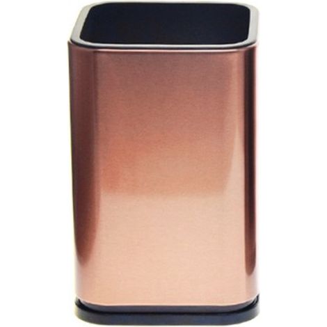 Seau de rangement pour ustensiles de cuisine en acier inoxydable, accessoires de cuisine, couteau, cuillère, spatule, égouttoir, couleur or rose S01 (1/4)