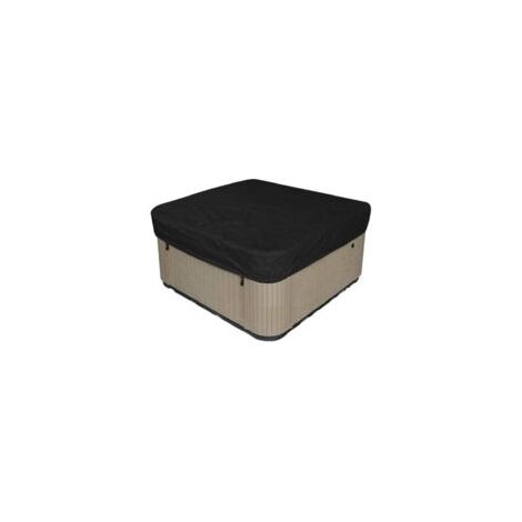 Housse de protection carrée pour jacuzzi extérieur, imperméable et résistante au soleil, 230 x 230 x 30 cm (noir)