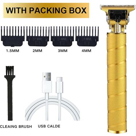 tondeuse Cheveux Hommes, Tondeuse Barbe Electriques Professionnelle, Sans Fil Tondeuse Cheveux Rasoir Barbe Tondeuse Kit, Cran Led, Rechargeable (1/5)