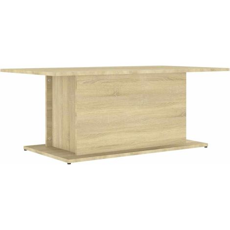 Maison Exclusive - Couchtisch Sonoma-Eiche 102x55,5x40 cm Holzwer (1/5)