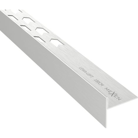 Mexen Line-B plinthe de sol pente 180 cm gauche, inox - 181001180L (1/5)