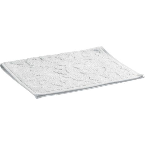 Serviette invité et essuie-mains coloris blanc neige 30 x 50 cm - PANGIVO (1/3)