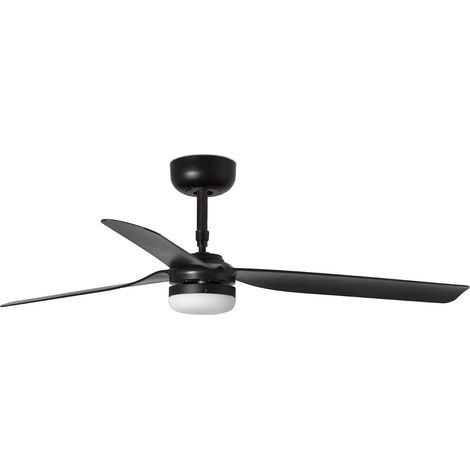 DC Ceiling fan Punt Black with LED and Remote