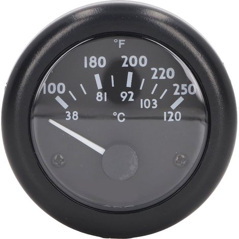 Manomètre de température d'eau moteur 2 pouces, grande précision, étanche, pour générateur diesel, 24 V. (1/5)