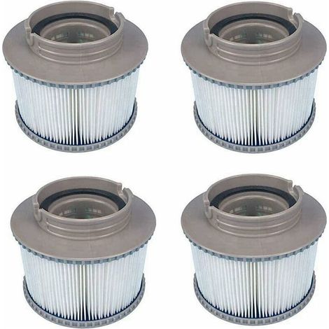 Cartouches filtrantes de rechange MSPA pour tous les modèles de spas et piscines à remous, cartouches filtrantes avec maille pour spas à bulles MSpa (4 pièces) (1/5)