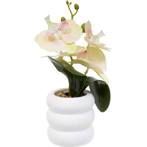 Künstliche Blume Mick Orchidee H 23 cm - Gelb (1/4)