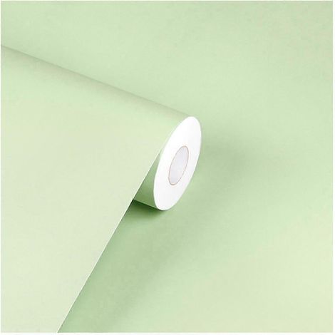Décor mural adhésif PVC imperméable unicolore pour chambre d'enfant et salon, stickers muraux décoratifs résistants à l'humidité, lot de feuilles autoadhésives pour embellir votre espace. (1/5)