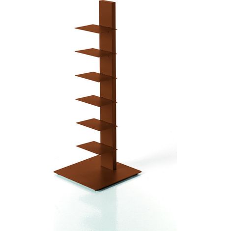 Sapiens Piccolo - Corten verticale porta libri BBBItalia Sintesi in metallo Bruno Rainaldi (1/3)