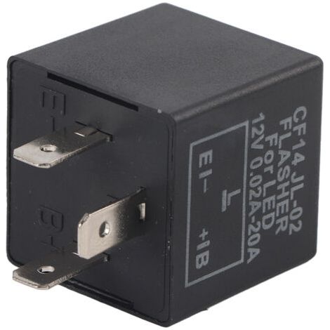 DEESSE SHOP-Relais de Clignotant LED Réglable, Indicateur de Clignotant CF14, Durable, étanche, Plug and Play, Ajustement Universel pour Voitures et Vélos, 12 V pour Auto et Moto, Résout les (1/5)