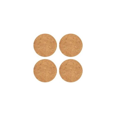 4 Pièces Disque de Protection Plante Toiled Paillage Coco Paillage Chanvre Tapis de Coco Plantes Noix De Coco Disque en Fibre De Coco Plantes Protection Tapis en Fibre De Coco, Biodégradable (1/5)