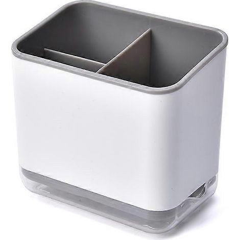 Porte-éponge pour évier de cuisine (blanc et gris) (1/5)