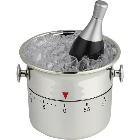 Minuteur Mécanique De Cuisine - Compte À Rebours Rotatif Sans Pile - Pour Salon Bureau École Laboratoire - Forme Seau - 1 Pièce (1/5)
