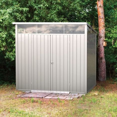 Metallhaus Palladium Duramax 8'x6' zwei Türen, 209x249x231 cm, Farbe Grau, von Ezooza (1/5)