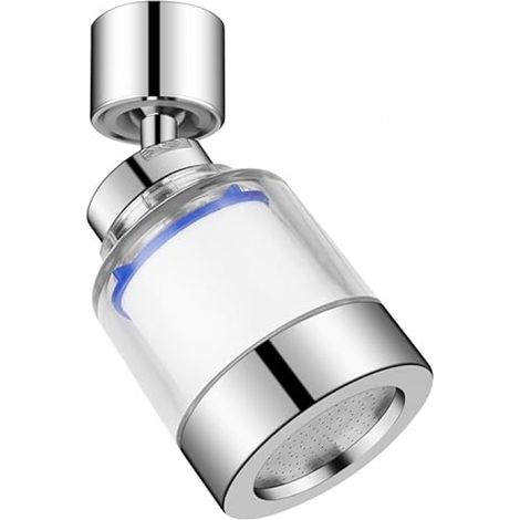 Lntyq Rotierender Wasserhahn-Wasserfilter, Wasserhahn-Wasserfilter, Kupfer-Wasserhahn-Wasserfilter, klarer Wasserhahn-Filter für Küche, Badezimmer (1/5)