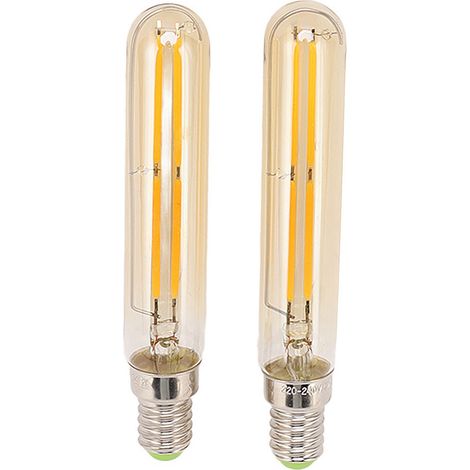 Lot de 2 ampoules LED tubulaires 4W E14 2300K T20x120 220-240V pour l'éclairage (1/5)