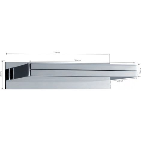 Rociador cascada de bañera o ducha 30 cm de Imex (1/2)