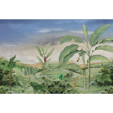 Papier peint panoramique - Forêt Tropicale - 130 cm x 86 cm (1/2)
