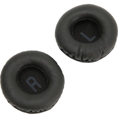 Universelle 50-mm-Ersatz-Ohrpolster aus schwarzem Kunstleder für Kopfhörer, optimierter Tragekomfort (1/5)