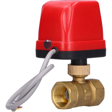 Vanne à bille électrique, avec entraînement, en laiton, pour équipements industriels CWX50PCR02AC220VDN20