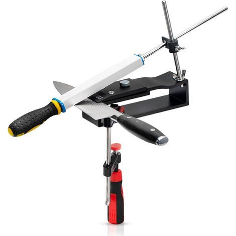 Aiguiseur de Couteaux Professionnel en Acier Inoxydable - Diamanté, Rotation à Rabat Avec Angle Fixe (1/5)