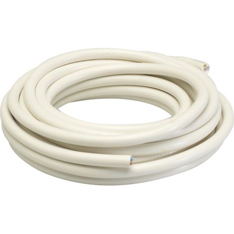 Cable eléctrico Ho5 Vv-f 3 G 1 mm² 10 Blanco