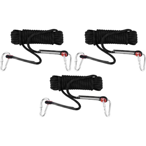 3X Corde d'escalade en Plein Air 12mm Corde D'Evacuation d'urgence pour Maison Incendie Corde Multifonctionnelle Resistante pour Randonnee Speleo Camping (1/5)