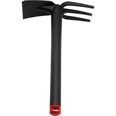 Petite pelle à trois dents, fourche à terre, râteau à trois dents, ensemble à double tête, clip 33 cm-7,5 cm (1/4)
