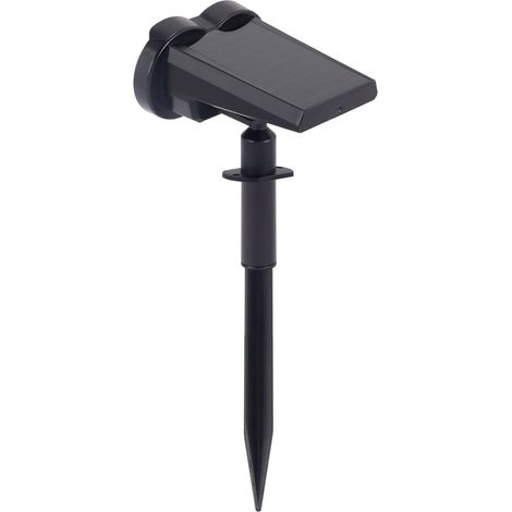 Faretto solare da terra nero LED 0,8W IP44 DUAL Struhm (1/3)