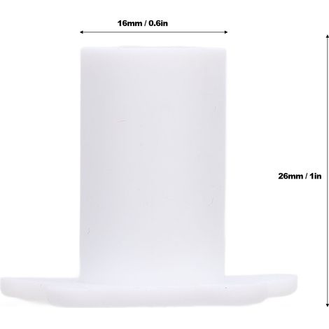 Ortviai Gaine de passage murale en silicone pour câble satellite 16 mm, blanche – lot de 10 (1/4)