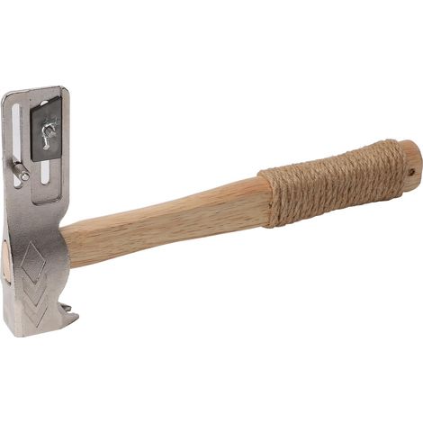 Martillo magnético profesional multiusos con mango ergonómico y hoja de desmontaje, cabezal magnético para clavos, para trabajos de techado y construcción. Material: hierro, Dimensiones: 330 mm, Peso: (1/5)
