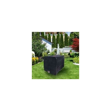 Bâche de réservoir d'eau 600 L en Oxford 210D, avec fenêtre et fermeture éclair, noir – (1/5)