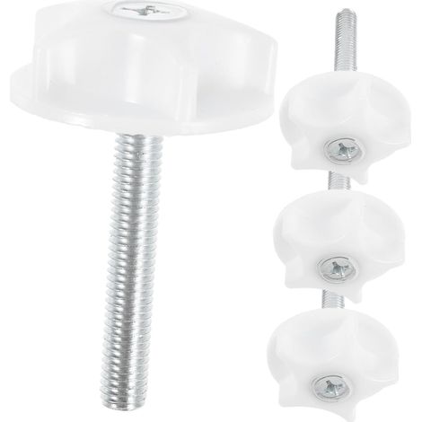 4pièces Fixations De Tête De Lit Boulons Et Rondelles pour Lits Divans Vis De Fixation pour Canapés (1/5)
