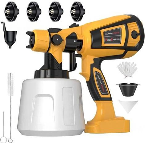 Paint sprayer for furniture, cabinets, fence walls, doors, work chairs, 1000W, 1400ml