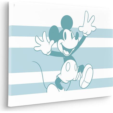 Komar Canvasbild Disney Mickey Playful - 60 x 40 cm - Bild auf Keilrahmen - für Kinderzimmer (1/2)