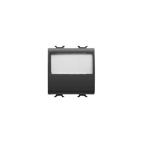 Pulsante 2M 1P Na 10A Targa Portanome Illuminabile (Gewiss Cod. Gw12191)