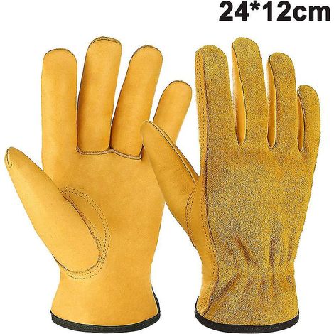 Gants de jardinage en cuir – pour taille, coupe et travaux (1/5)