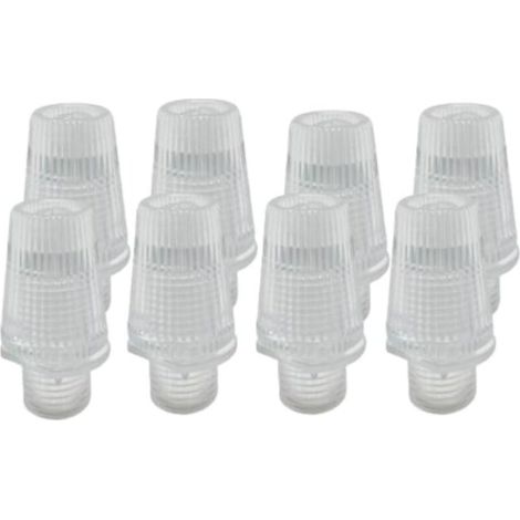 Pack of 8 Transparent Cable Glands for Securing and Holding Electrical Cables in Sockets, Stress Relief