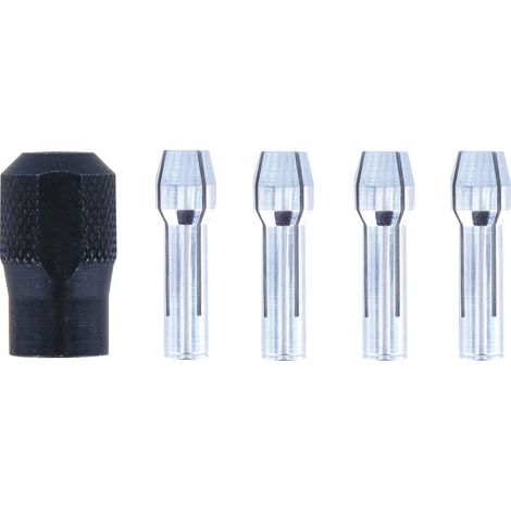 Pinces de serrage Dremel 4485 avec écrou de serrage - jeu d'accessoires pour outil multifonction avec 5 pièces de serrage pour changer d'accessoires