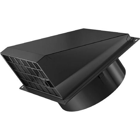 Grille Ventilation Exterieur en Métal 150mm Bouche Aeration avec Clapet Anti Retour pour Sèche-linge, Hottes, Garages, Vmc, Conduits d'Échappement (1/5)
