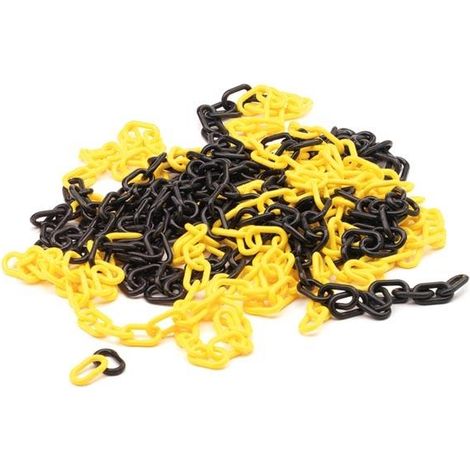Cadena de delimitación perel 10 metros amarillo polietileno