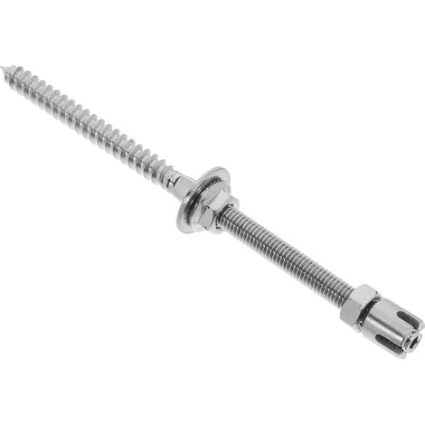Tige de Treillis Métallique à Visser en Acier Inoxydable pour Plantes Grimpantes, Accessoires de Serrage Robustes, Fixation Sécurisée pour Câble de 2mm, Usage Jardin Extérieur (1/5)