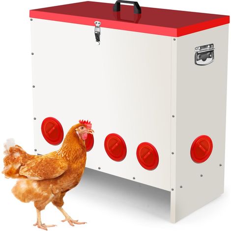 Mangeoire automatique pour poules - 45,2 kg - Grand volume (1/5)