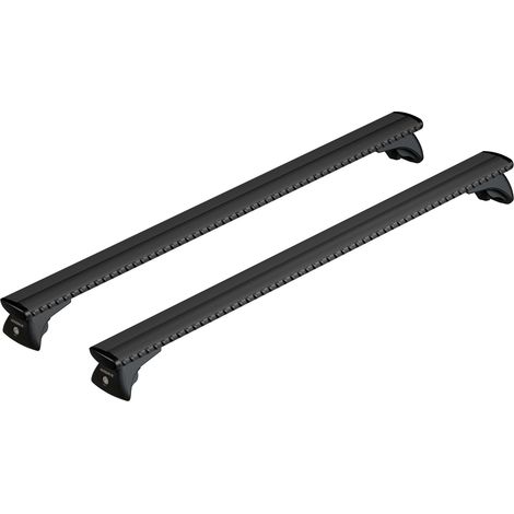 Silenzio Black In-Rail, set completo barre portatutto in alluminio - S - Evos IA - 108 cm (1/5)