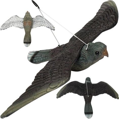 Elemento decorativo de jardín iso-trade imitation falcon realista 51x34 cm (1/3)