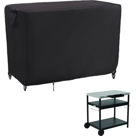 Housse de protection imperméable pour table de préparation extérieure, idéale pour chariot de grill et four à pizza - Dimensions 104x61x81cm (1/4)