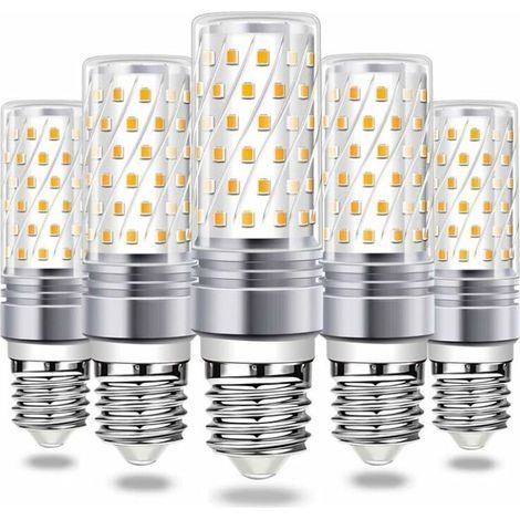 Ampoule LED E27, 16 W, type « maïs », lumière chaude 6000 K, 900 lm, lumineuse, 230 V CA, pour suspension, faisceau LED à 360°, lot de 5 (1/5)