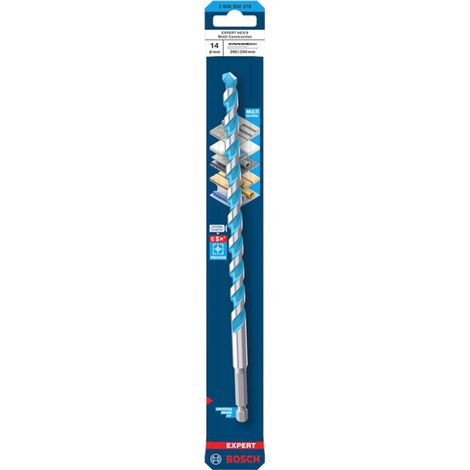 Bosch EXPERT Bohrer HEX-9 Multi Construction, 14 x 200 x 250 mm